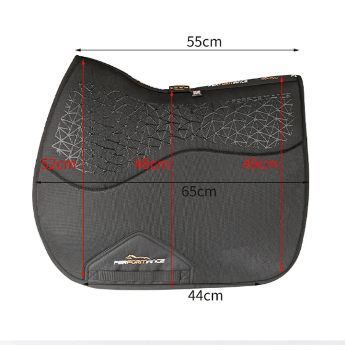 AirMotion Silicone AntiShock Saddle Pad dimensions